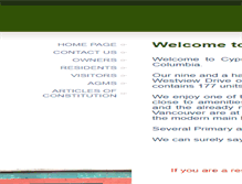 Tablet Screenshot of cypressgardens.ca